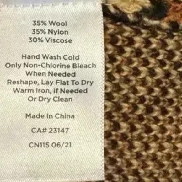 Talbots Wool Blend Leopard Sweater Blazer Size 3x Petite - Picture 3 of 5